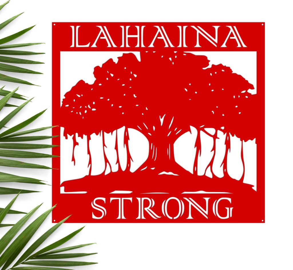 Banyan Tree Sign Lahaina Strong - Simply Royal Design