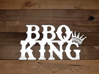 Thumbnail for Bbq King Sign | Gift Idea for Him | Metal Patio or Porch Decor | Barbecue Decor | Father's Day Gift |Gift for Husband | Sign for the Deck