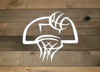 Thumbnail for Basketball Hoop Sign | Metal Wall Art | Kids Room Decor | Basketball Coach's Gift | Sports Decor  | Father's Day Gift for Him | Sports Sign