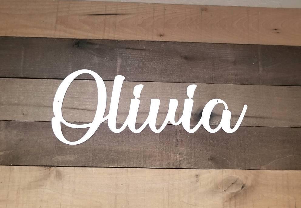 Custom First Name Sign | Metal Wall Decor | Personalized Name Gift | Nursery Decor | Kids Name Sign |  Gifts for Kids | Baby Room Decor