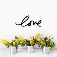 Thumbnail for Love Sign | Metal Art Word Signs | Cursive Wall Letters | Master Bedroom Wall Decor | Love Script Word | Anniversary Gifts | Wedding Decor