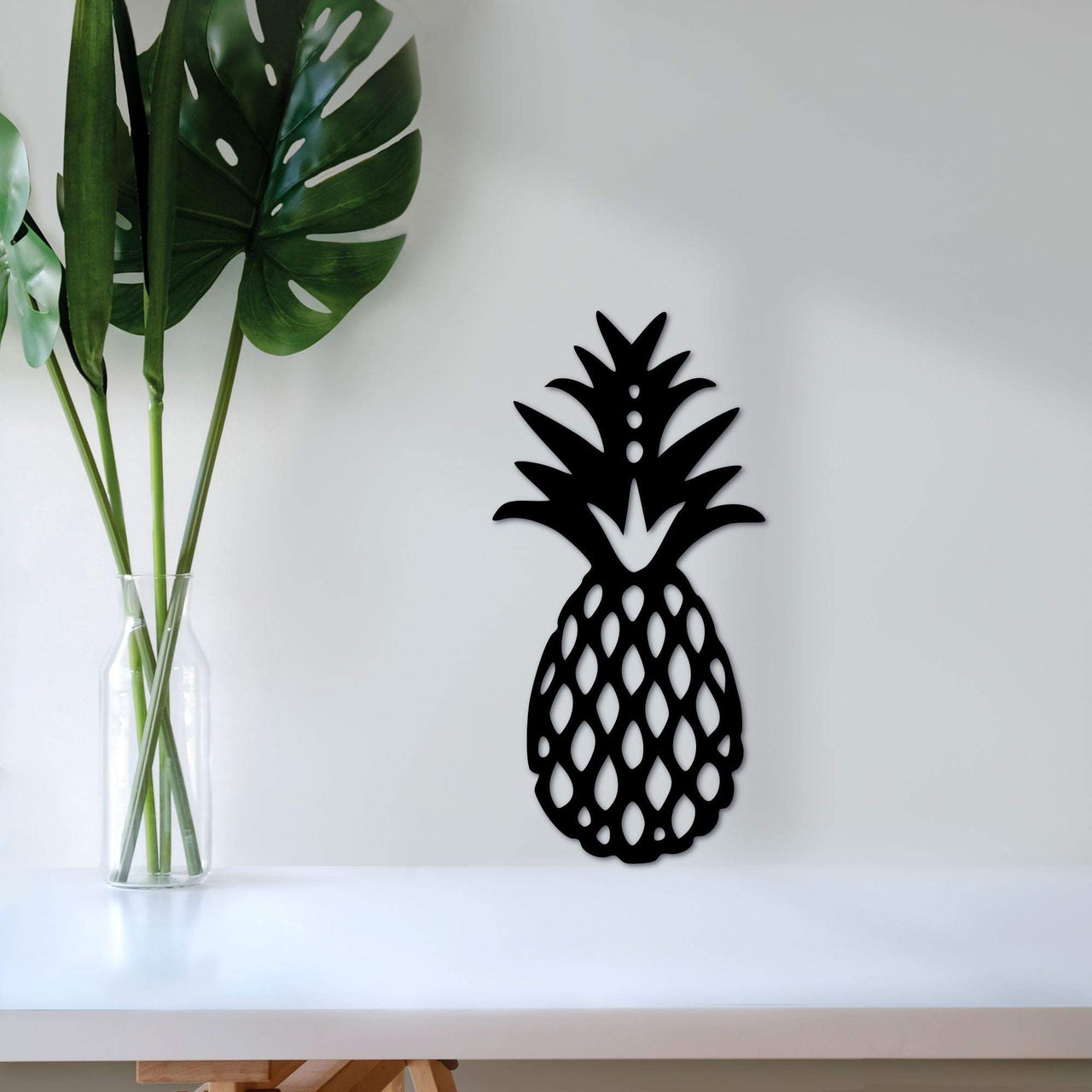 Metal Pineapple Sign | Wall Decor | Hawaii Pineapple Decor | Tropical Decor | Hawaiian Wall Art | Hawaii Decor | Kitchen Art