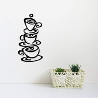 Thumbnail for Stacked Coffee Cups | Metal Wall Art | Breakast Room | Coffee Decor | Kitchen Sign | Cafe Decor | Coffee Shop |Coffee Bar | Coffee Gifts