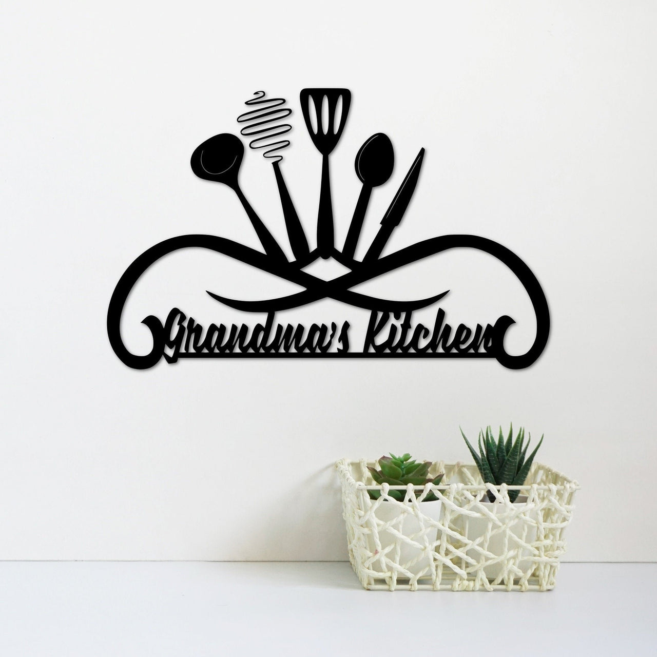 Personalized Kitchen Sign | Grandma&#39;s Kitchen | Mom&#39;s Kitchen | Metal Wall Art | Custom Gift for Women, Grandma, Mom, Sister, Wife, Dad