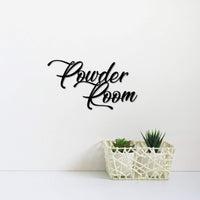 Thumbnail for Powder Room Metal Sign | Decorative Bathroom Sign | Bathroom Decor for Guest Bathroom or Master Bathroom | Metal Word Art | Wash Room Decor