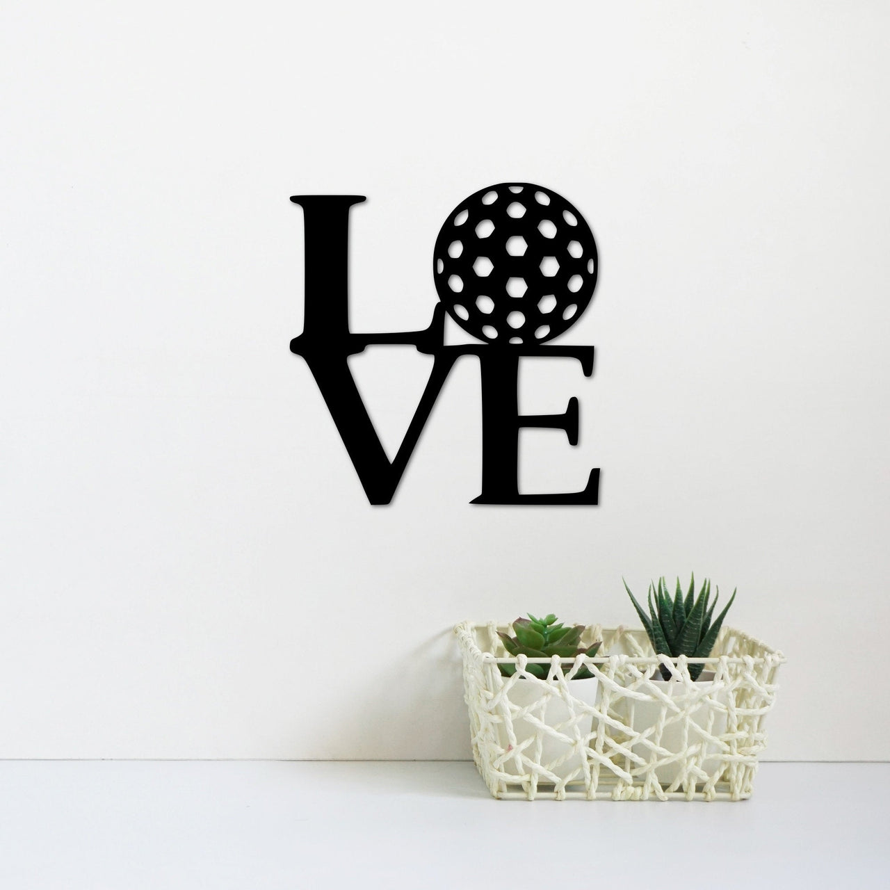 Love Golf Art Metal Sign | Golf Theme Gift for Golfer | Christmas Gift for Dad | Father&#39;s Day Gift | Golfing Wall Sign | Golf Holiday Gift