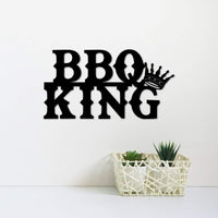 Thumbnail for Bbq King Sign | Gift Idea for Him | Metal Patio or Porch Decor | Barbecue Decor | Father's Day Gift |Gift for Husband | Sign for the Deck