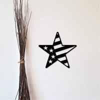 Thumbnail for US Star Flag Metal Wall Art | Americana Wall Decor | Patriotic Flag Star Sign | Americana Decor | Patriotic Gifts for 4th of July