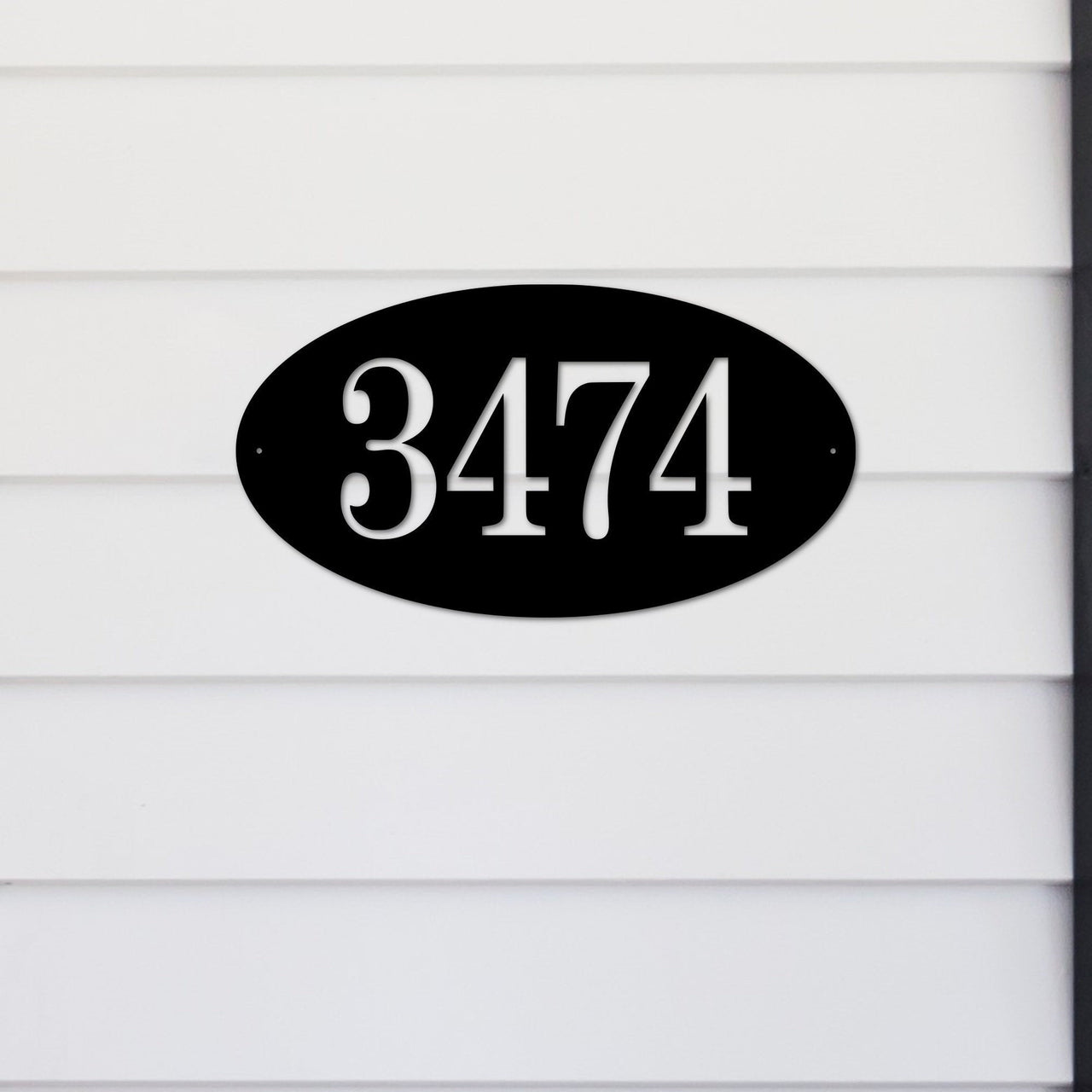 Custom Oval Address Plaque | Metal Address Sign for House | Home Address Numbers | Metal Address Plate | Housewarming Gift for Couple