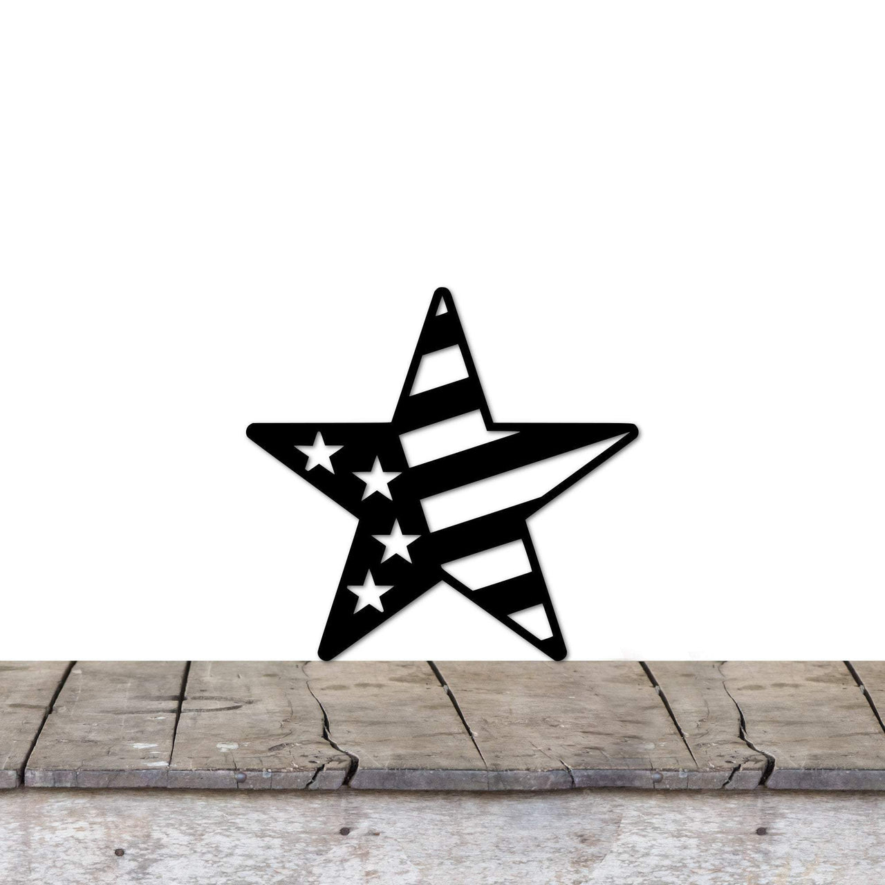 US Star Flag Metal Wall Art | Americana Wall Decor | Patriotic Flag Star Sign | Americana Decor | Patriotic Gifts for 4th of July