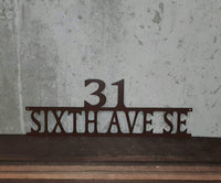 Thumbnail for Custom Metal Address Sign for House | Personalized House Numbers Plaque | Metal Address Block for Mailbox | Realtor Housewarming Gift