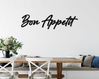 Thumbnail for Bon Appetit Sign | Bon Appetit Metal Word | Farmhouse Decor | Kitchen Wall Decor | Housewarming Gift | Metal Word Wall Art | Kitchen Art