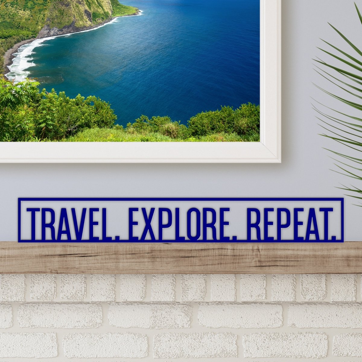 Travel Wall Decor | Travel Explore Repeat Sign - Simply Royal Design