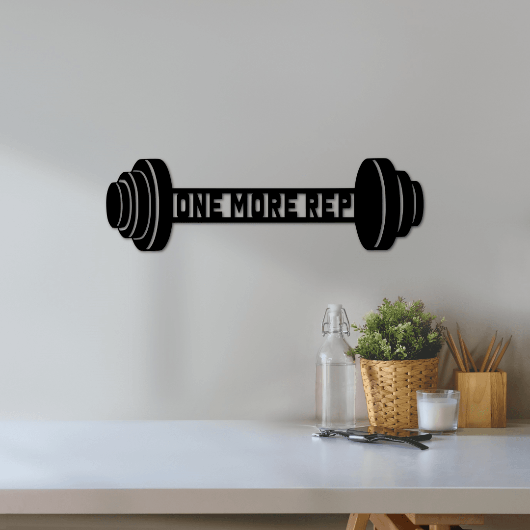 One More Rep Gym Sign