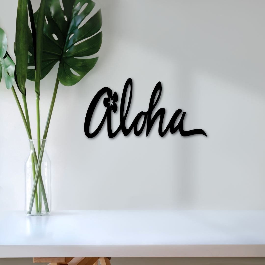 Aloha Metal Sign