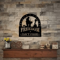 Thumbnail for Freedom Isn't Free Metal Wall Sign