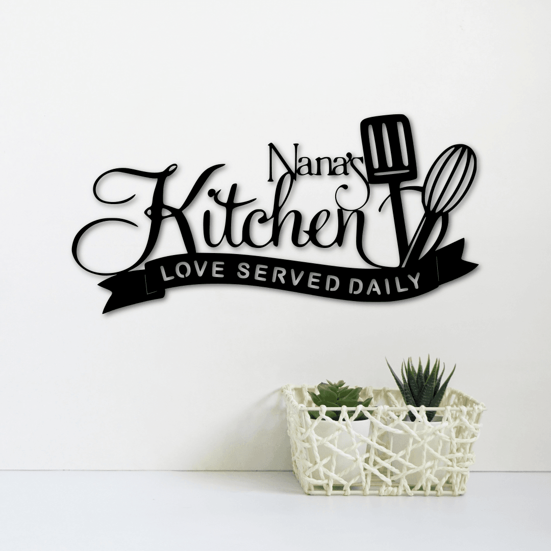 Nana's Kitchen Sign | Love Served Daily