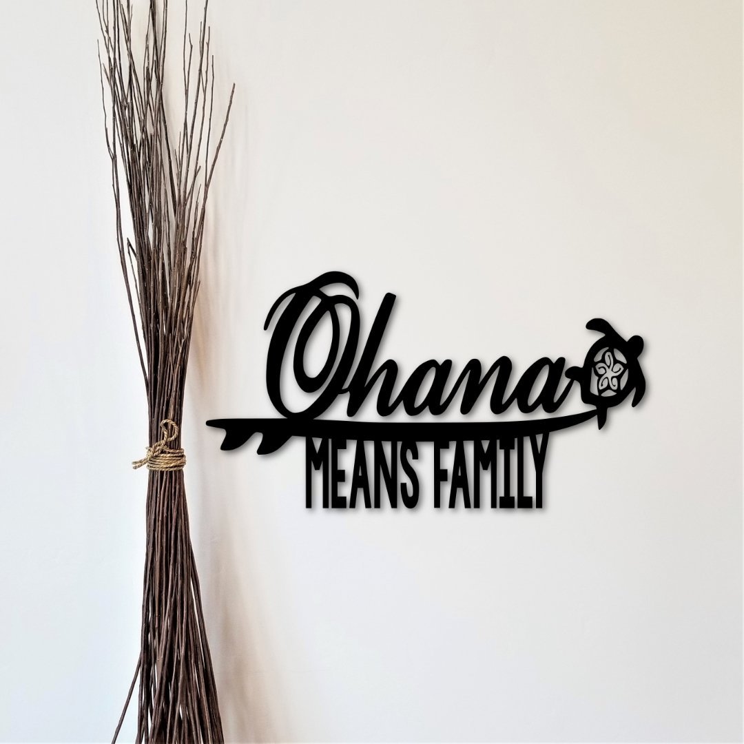 Ohana Means Family Sign