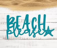 Thumbnail for Beach Please Sign with Starfish - Simply Royal Design