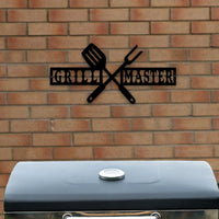 Thumbnail for Grill Master Sign | Metal BBQ Art - Simply Royal Design