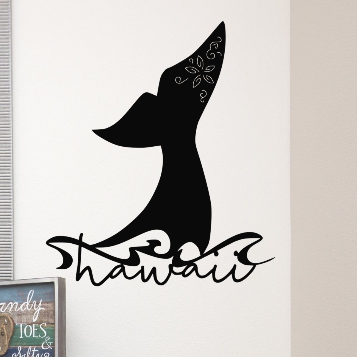 Hawaii Whale Tail Metal Wall Art - Simply Royal Design