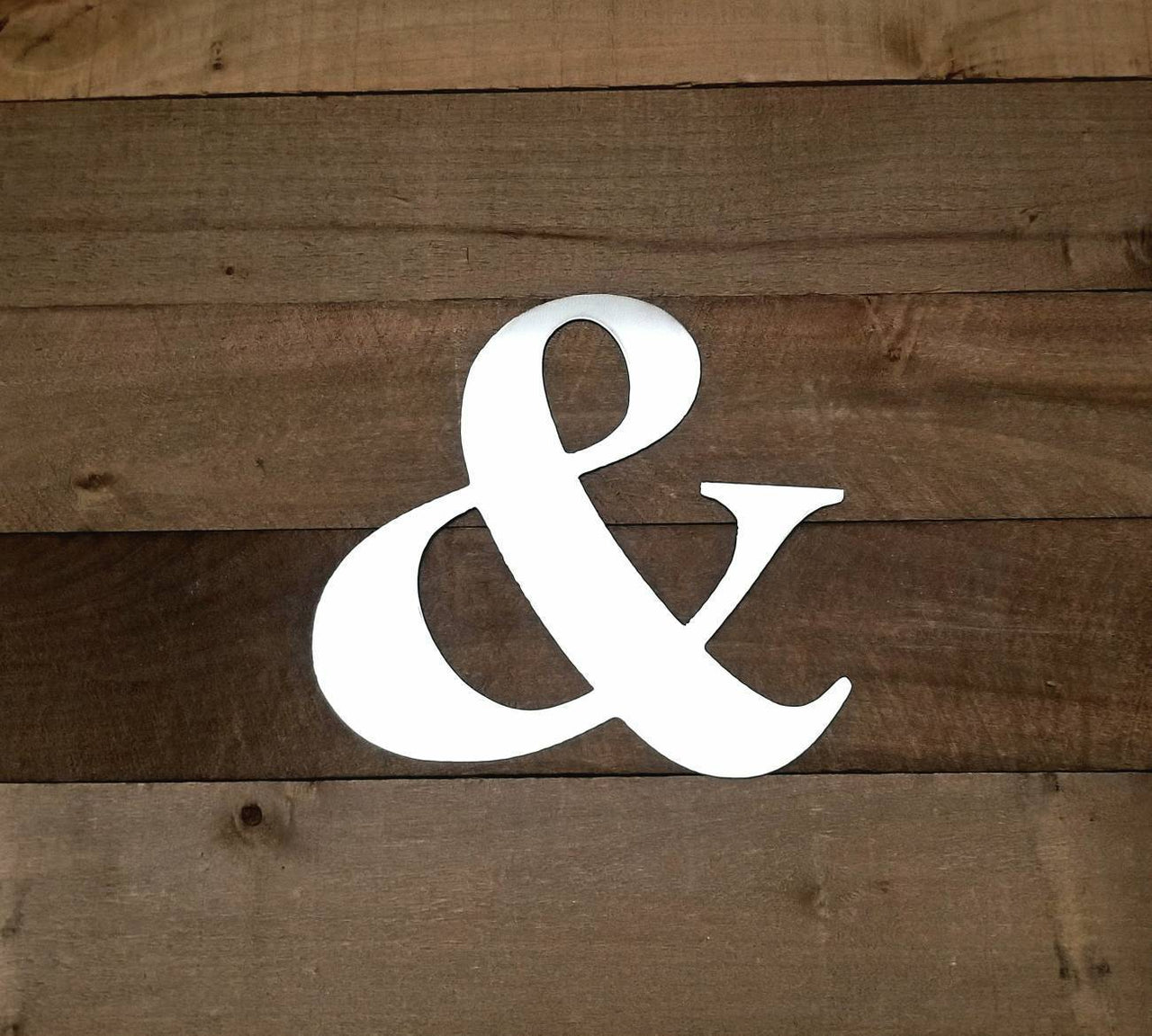 Ampersand Metal Sign | And Metal Art for Wall Grouping | Gallery Wall Art | Mantel Decor | Family Wall Sign for Living or Family Room