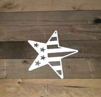 Thumbnail for US Star Flag Metal Wall Art | Americana Wall Decor | Patriotic Flag Star Sign | Americana Decor | Patriotic Gifts for 4th of July