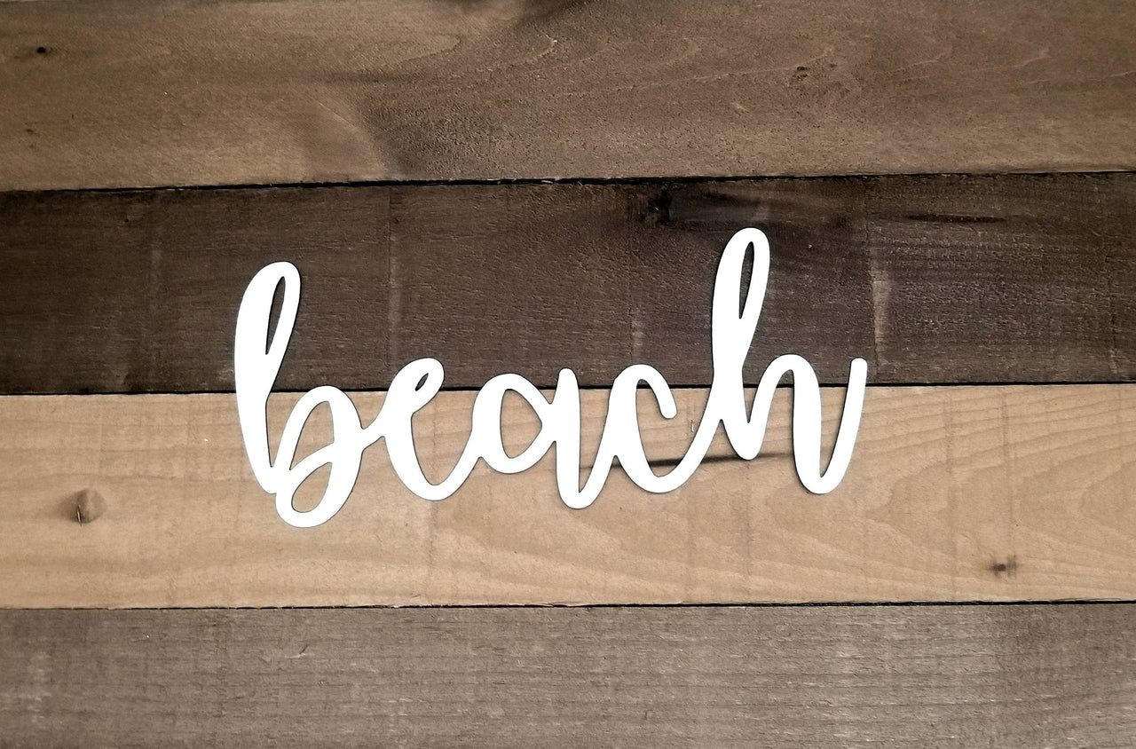 Beach Sign | Metal Beach House Decor | Beach and Wall Art | Beach House Gift | Beach Life | Beach Lovers Gift | Tropical and Coastal Word