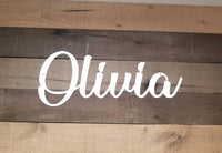 Thumbnail for Custom First Name Sign | Metal Wall Decor | Personalized Name Gift | Nursery Decor | Kids Name Sign |  Gifts for Kids | Baby Room Decor
