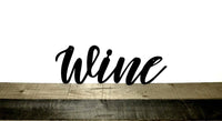 Thumbnail for Metal Wine Sign | Wine Wall Word | Wine Decor for Wall | Kitchen Decor | Wine Lover Gift | Wine Word Art | Home Bar Sign | Metal Wall Art
