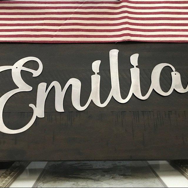 Custom First Name Sign | Metal Wall Decor | Personalized Name Gift | Nursery Decor | Kids Name Sign |  Gifts for Kids | Baby Room Decor