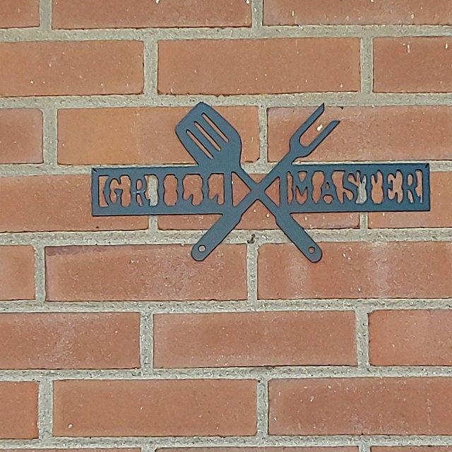 Grill Gifts Sign | Grill Master Metal Bbq Sign | Metal Wall Art | Barbecue Sign for Porch. Patio | Bbq Decor | Backyard Sign | Gift for Him