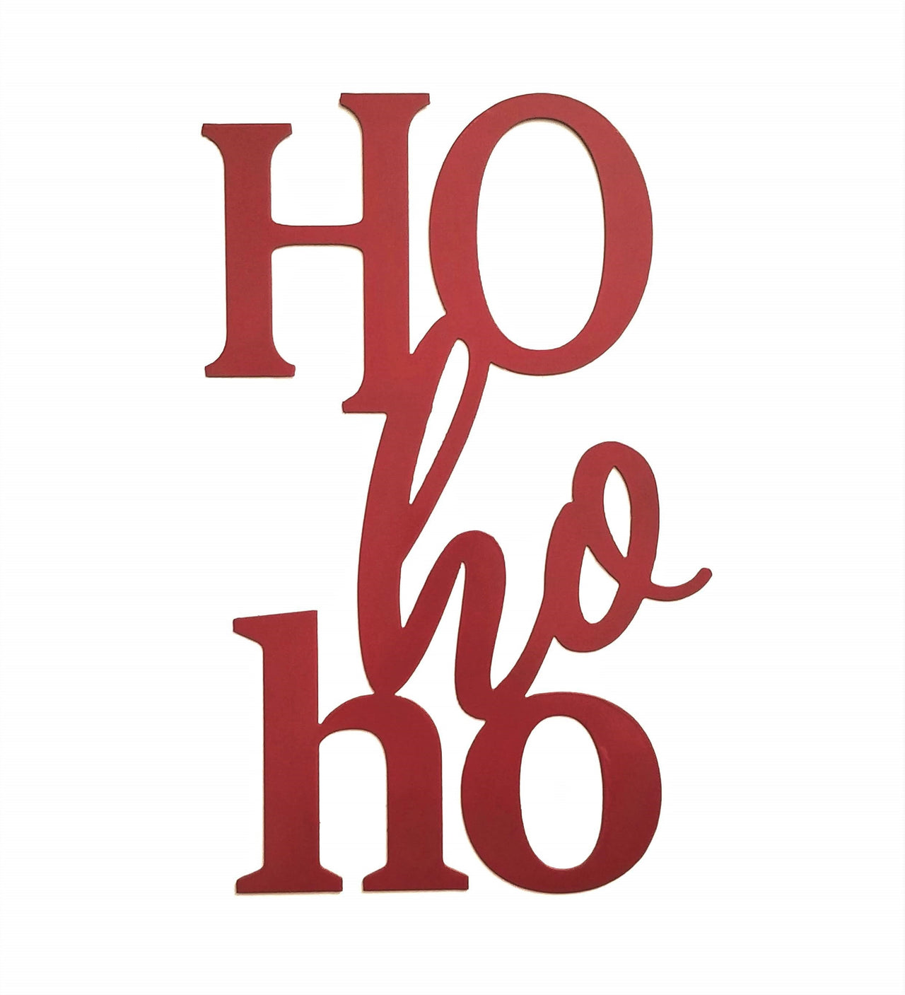 Ho Ho Ho Metal Sign | Christmas Decor | Metal Rustic Holiday Decor | Christmas Sign | Metal Door Hanger | Santa Sign | Winter Decor