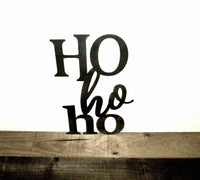 Thumbnail for Ho Ho Ho Metal Sign | Christmas Decor | Metal Rustic Holiday Decor | Christmas Sign | Metal Door Hanger | Santa Sign | Winter Decor