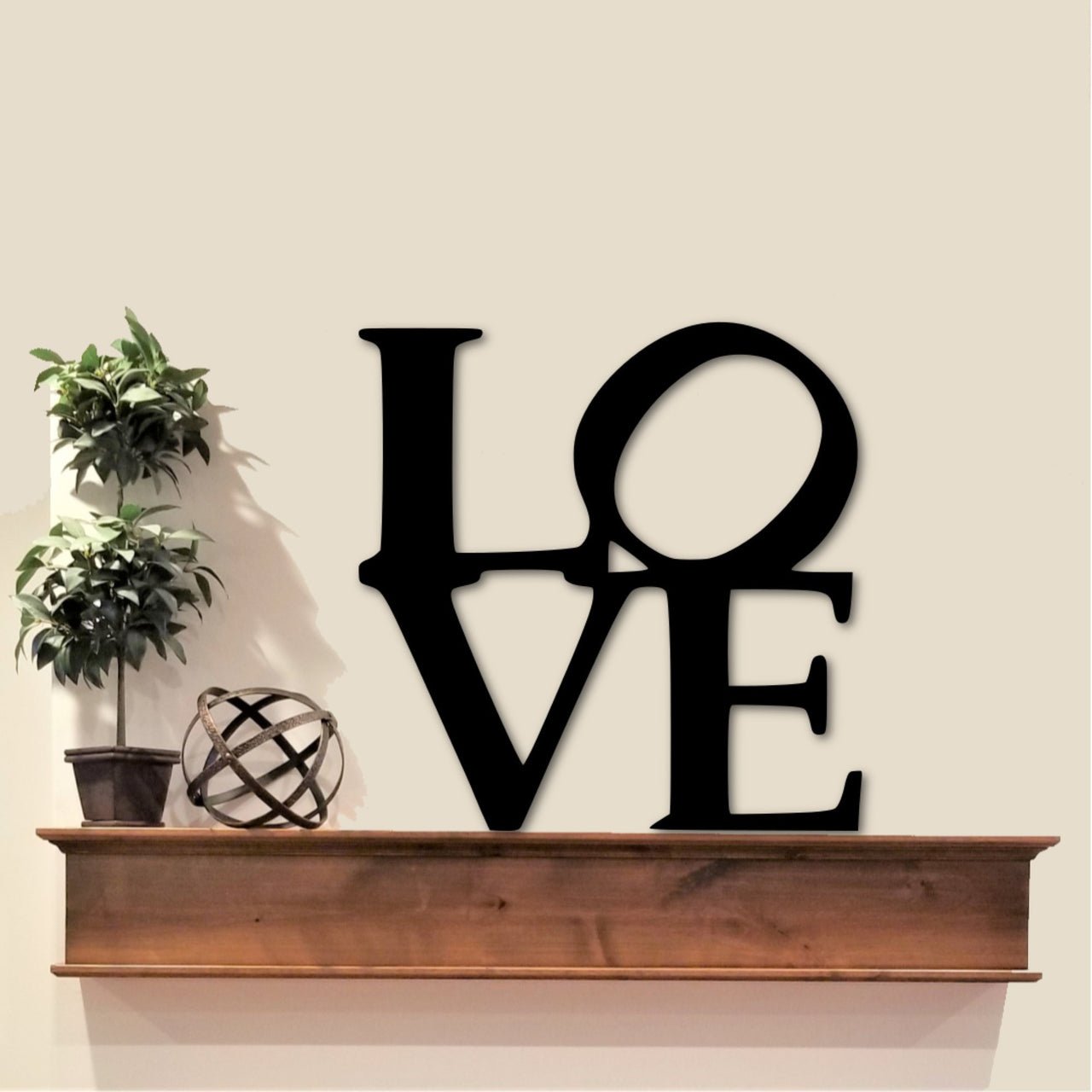 Metal LOVE Sign | Love Letter Wall Hanging | Love Metal Wall Art | Love Family Gallery Wall Decor | Wedding Gift | Valentine&#39;s Decor