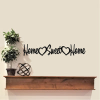 Thumbnail for Home Sweet Home Sign | Metal Cutout Word Art | Heart Decor | Words for the Wall | Cursive Sign | Entryway Decor | Kitchen Sign| Home Sign