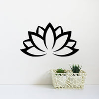 Thumbnail for Lotus Flower Metal Wall Art | Meditation Decor | Namaste Sign | Yoga Studio Wall Hanging | Large Flower Decor | Gift Idea for Women or Men
