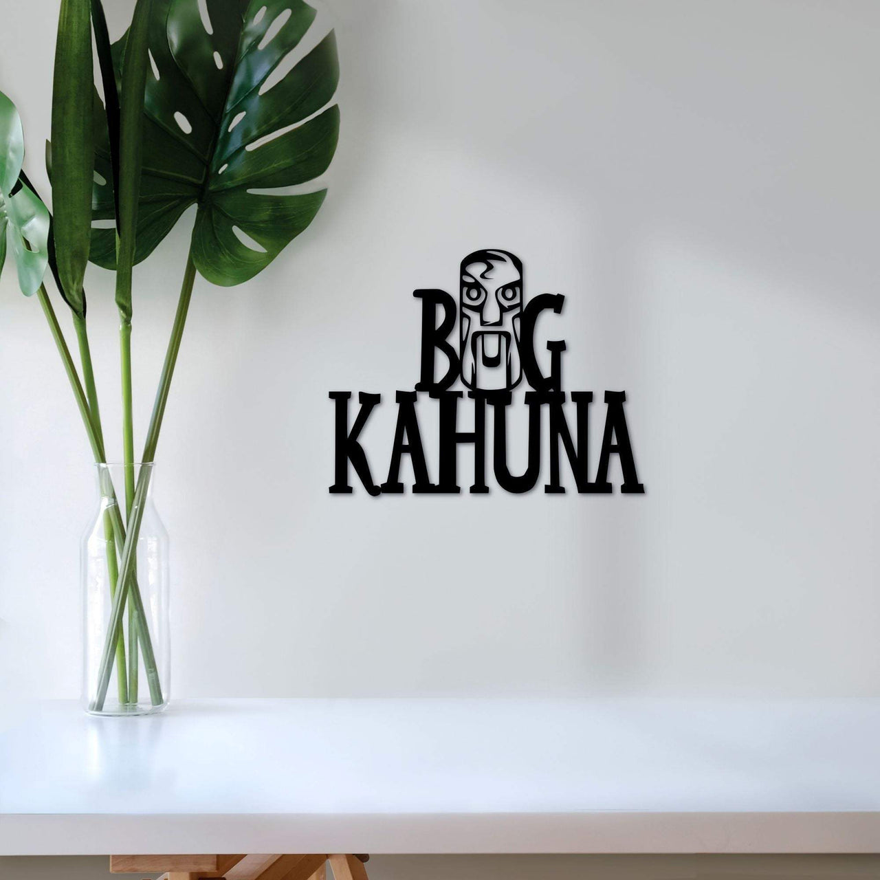 Boss Gifts | Big Kahuna Sign | Tiki Decor | Surf Wall Art | Hawaiian Decor | Hawaii Art | Gift for the Boss | The Big Kahuna Metal Word Art