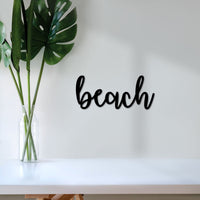 Thumbnail for Beach Sign | Metal Beach House Decor | Beach and Wall Art | Beach House Gift | Beach Life | Beach Lovers Gift | Tropical and Coastal Word