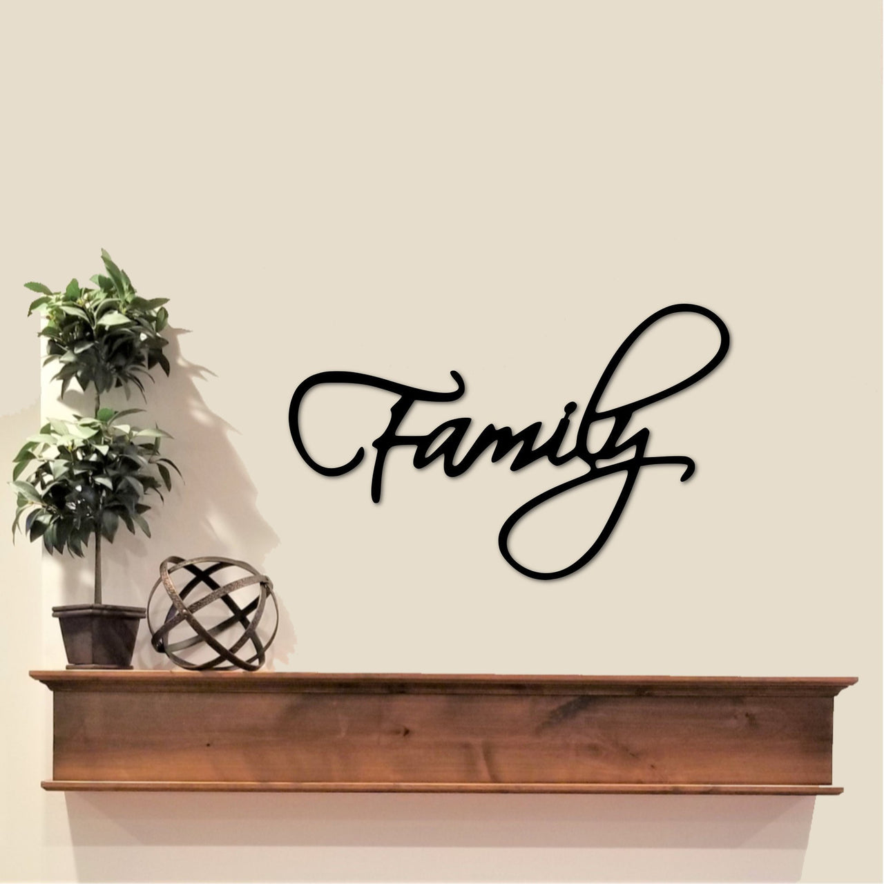 Family Sign | Metal Words for the Wall | Metal Wall Art | Metal Wall Words | Gallery Wall Decor | Metal Word Signs for Living Room