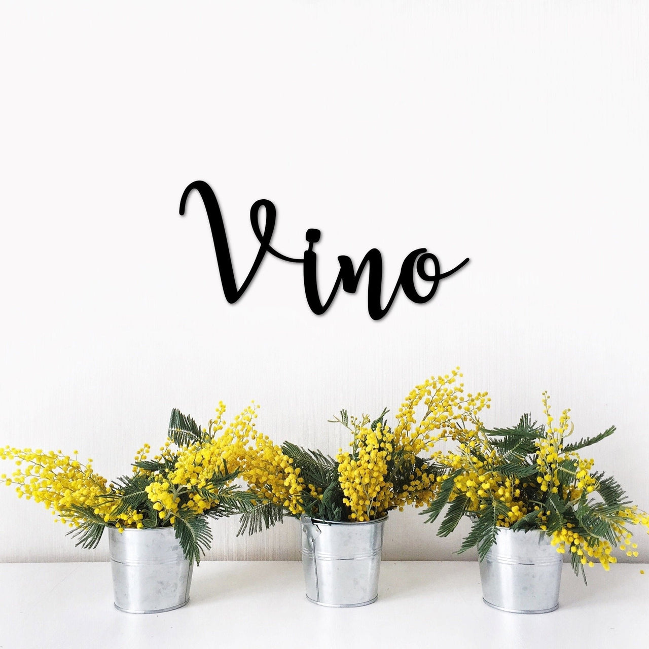 Metal Vino Sign | Wine Kitchen Decor | Vino Word Art for the Wall | French Kitchen Decor |  Wine Metal Wall Art | Home Bar Sign