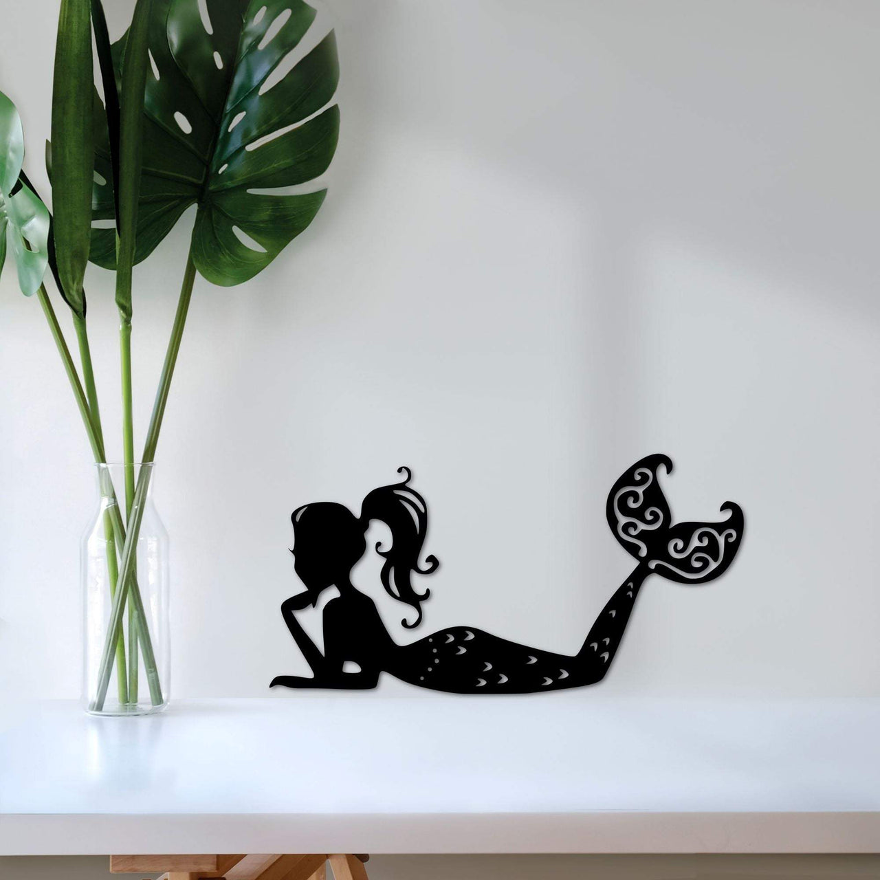 Mermaid Metal Sign | Mermaid Tail Art | Mermaid Decor for Girls Room | Ocean Life Bathroom Decor | Mermaid for the Nursery | Mermaid Gifts