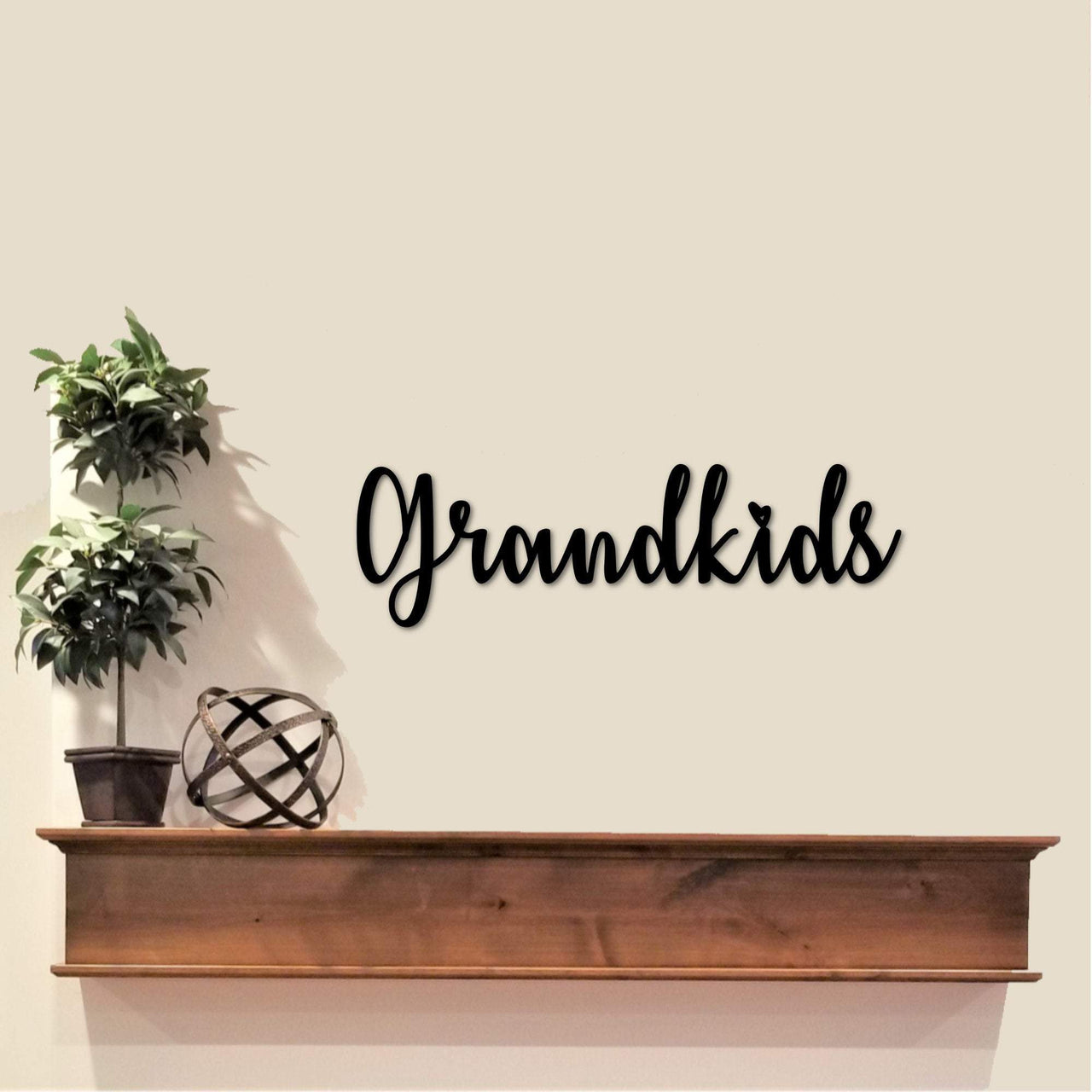 Metal Grandkids Sign | Grandkids Wall Hanging | Grandparents Gift | Grandchildren Sign | Grandkids Word Art | Grandkids Picture Gallery Wall