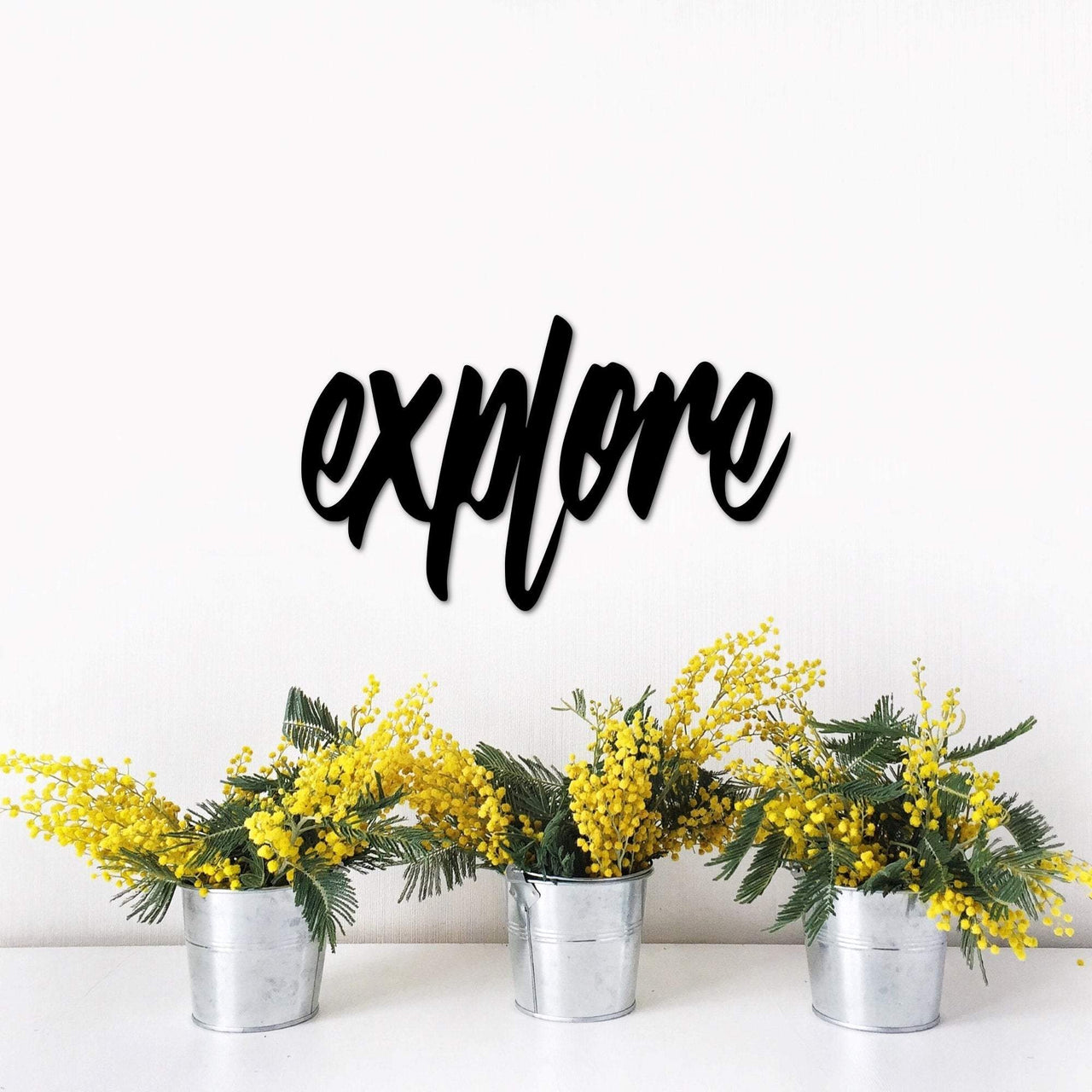 Explore Sign | Metal Wall Art | Travel Sign | Adventure Decor | Travel Gift | Explore Decor | Metal Wall Words for the Wall | Memory Decor