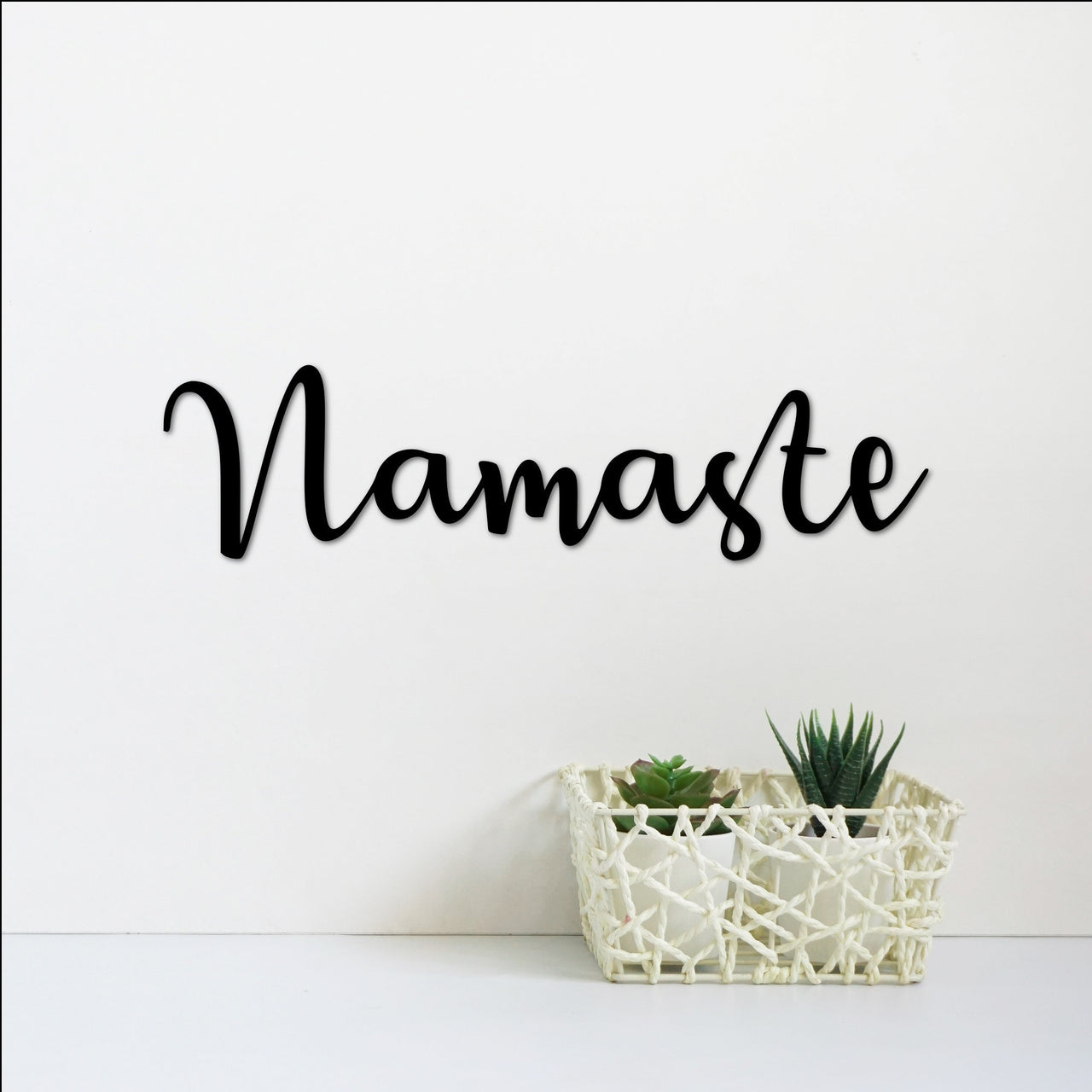 Namaste Sign | Metal Wall Art | Namaste Word Art | Yoga Studio Decor | Namaste Gift | Namaste Metal Sign |Meditation Wall Art | Yoga Sign