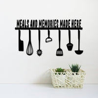 Thumbnail for Meals and Memories Made Here Sign | Metal Kitchen Signs | Wall Quote | Foodie Gifts | Metal Wall Art | Kitchen Decor | Dining Room Wall Art
