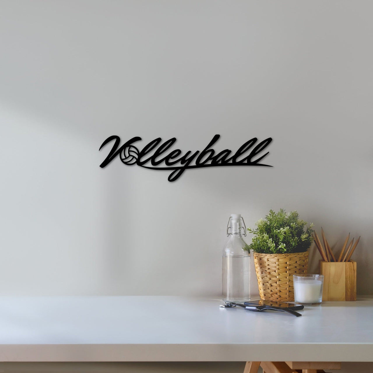 Volleyball Sign | Metal Wall Art | Volleyball Decor | Love Volleyball Wall Art | Metal Sports Sign | Sports Decor | Volleyball Coach&#39;s Gift
