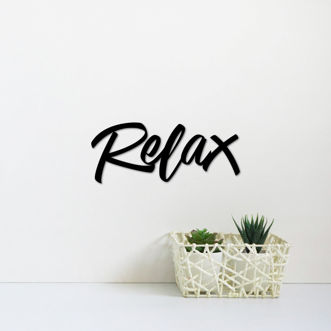 Relax Metal Sign | Relaxation Gifts | Relax Letters Master Bathroom Wall Decor | Relax Sign | Gift for Women | Gift for Her | Word Art