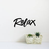 Thumbnail for Relax Metal Sign | Relaxation Gifts | Relax Letters Master Bathroom Wall Decor | Relax Sign | Gift for Women | Gift for Her | Word Art