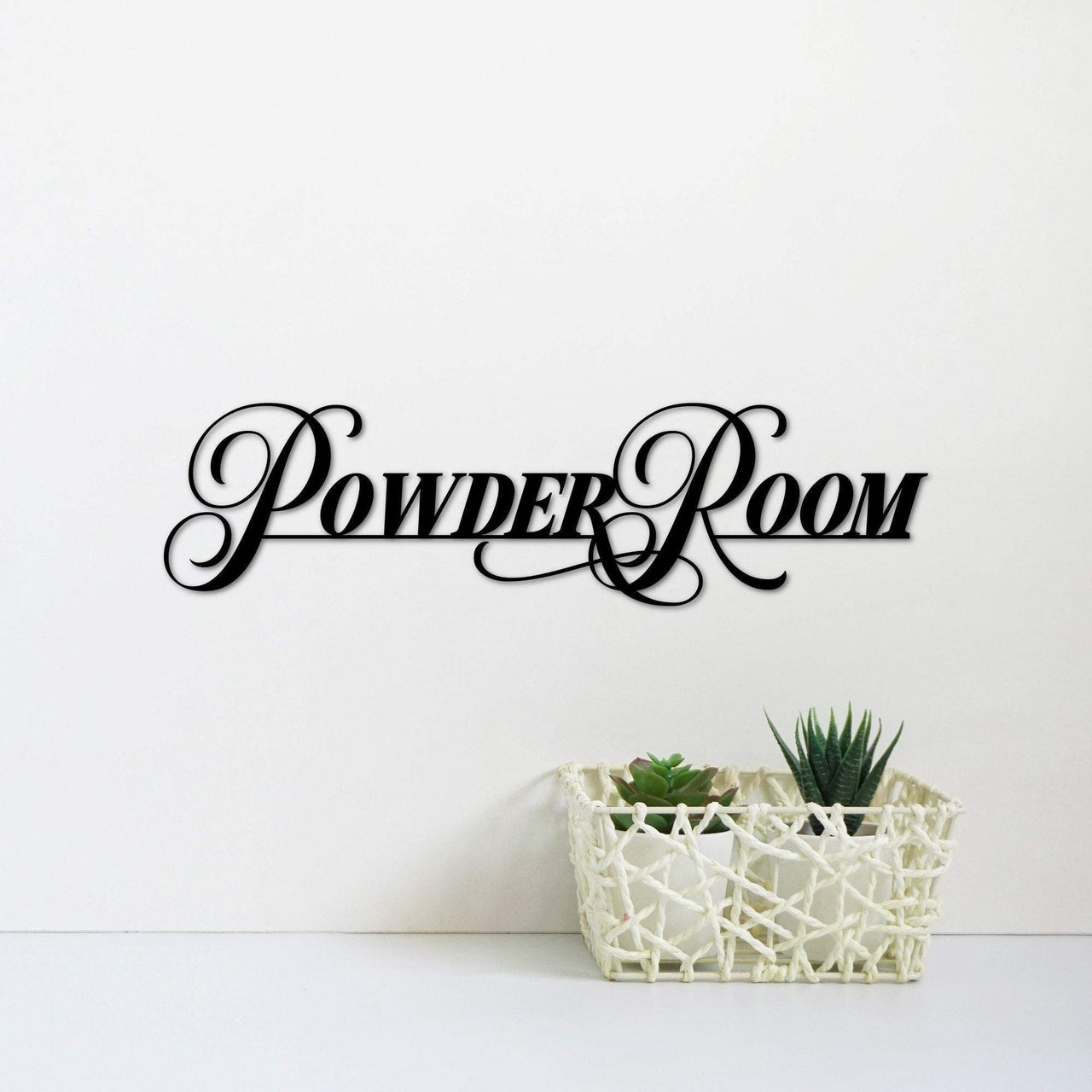 Metal Powder Room Sign | Restroom Decor | Metal Wall Art | Bathroom Decor | Powder Room Wall Art | Powder Room Decor | Restroom Decoration